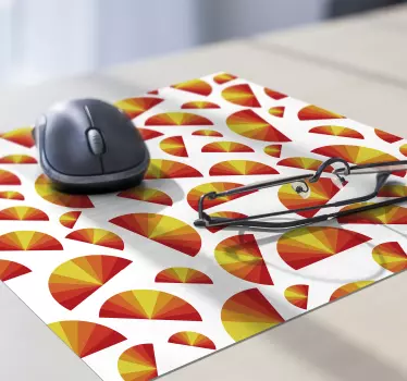 Mouse pad textura semicirculos coloridos - TenVinilo