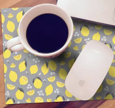 Mouse pad textura superficie de limones - TenVinilo