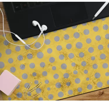 Mouse pad textura superficie de lunares brillantes - TenVinilo