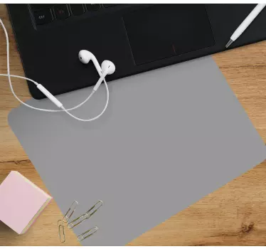 Mouse pad textura superficie gris minimalista - TenVinilo
