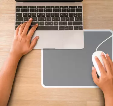 Mouse pad textura superficie gris minimalista - TenVinilo