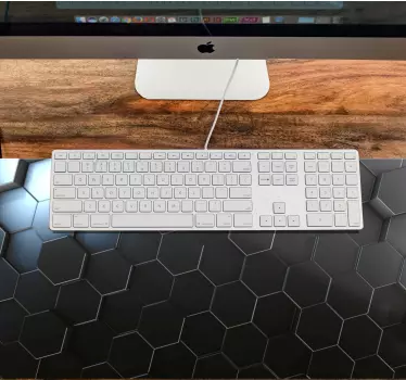 Mouse pad textura superficie hexagonal - TenVinilo