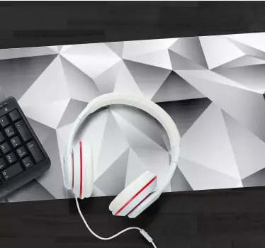 Mouse pad textura superficie monocromática geométrica - TenVinilo