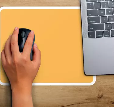 Mouse pad textura superficie naranja simple - TenVinilo