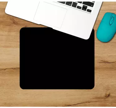 Mouse pad textura superficie negra minimalista - TenVinilo