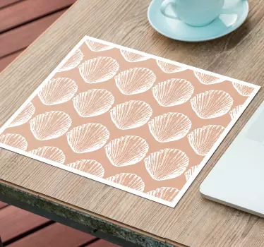 Mouse pad textura variación de conchas marinas - TenVinilo
