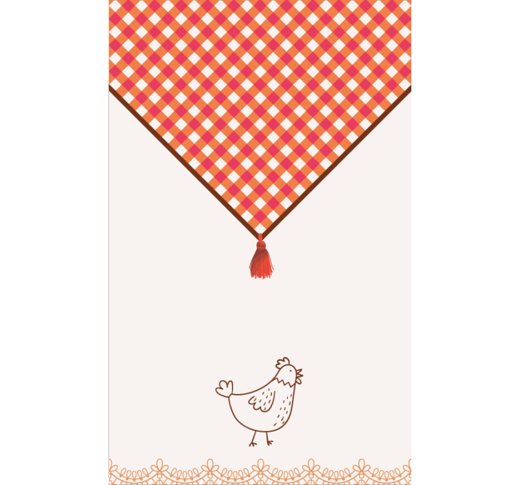 Cortina roller cocina estilo rural tradicional - TenVinilo