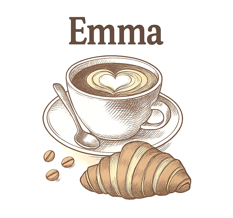 Cortina roller cocina diseño de café personalizado - TenVinilo