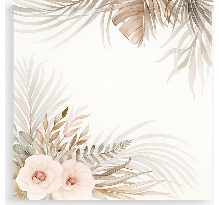 Cortina roller infantil diseño floral bohemio - TenVinilo