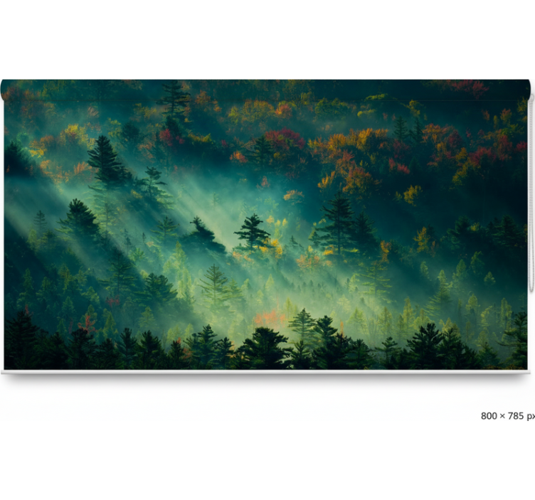 Cortina roller árboles bosque melancólico - TenVinilo