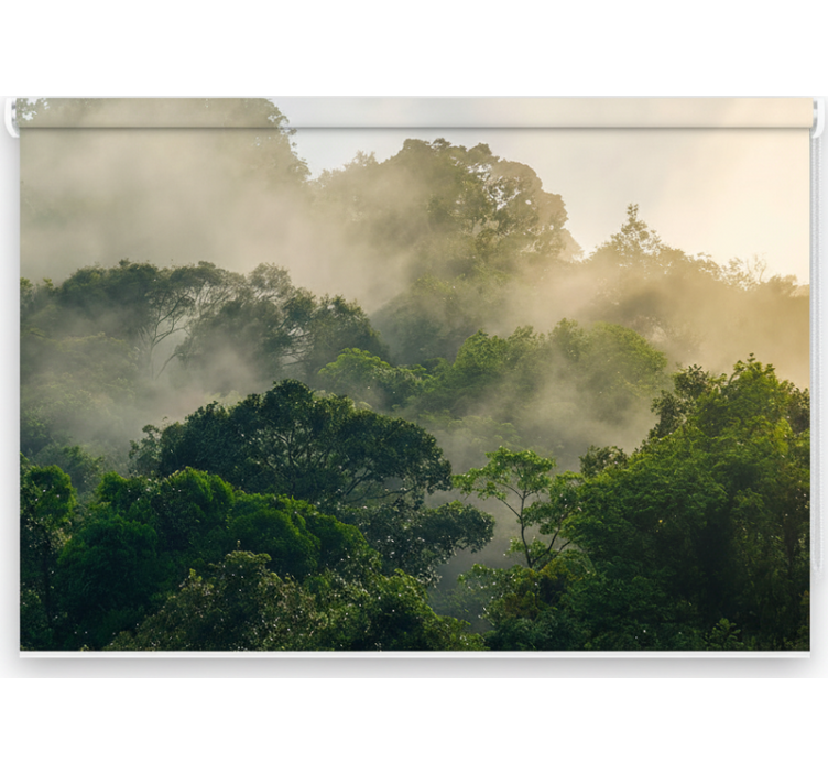 Cortina roller árboles dosel de jungla exuberante - TenVinilo