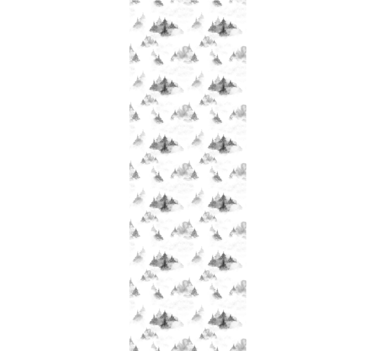 Cortina roller despacho silueta bosque oscuro - TenVinilo