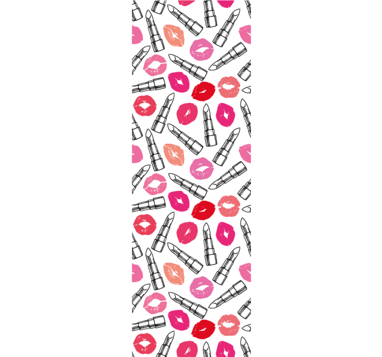 Cortina roller juvenil labios y labiales - TenVinilo