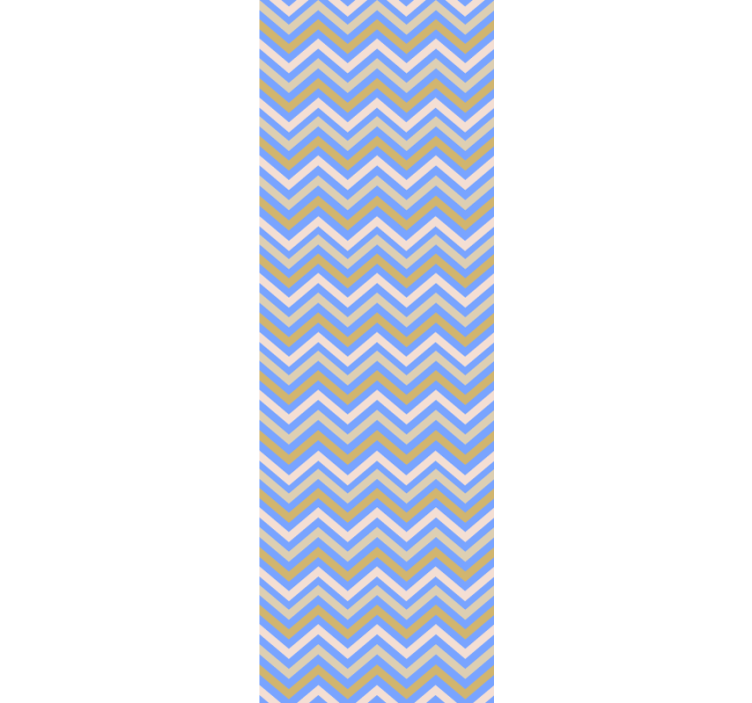 Cortina roller juvenil zigzag a rayas colores continuos - TenVinilo