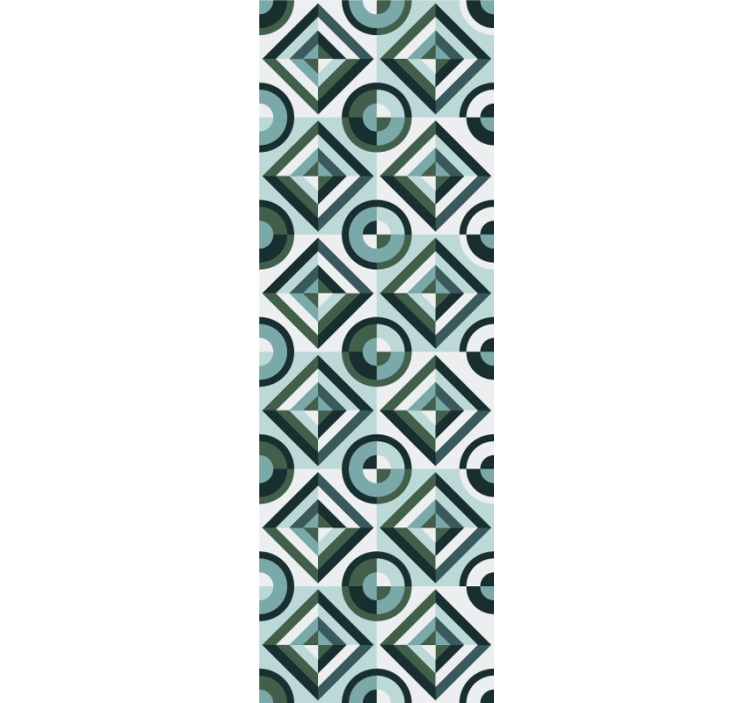 Cortina roller juvenil diseño de azulejos vintage - TenVinilo