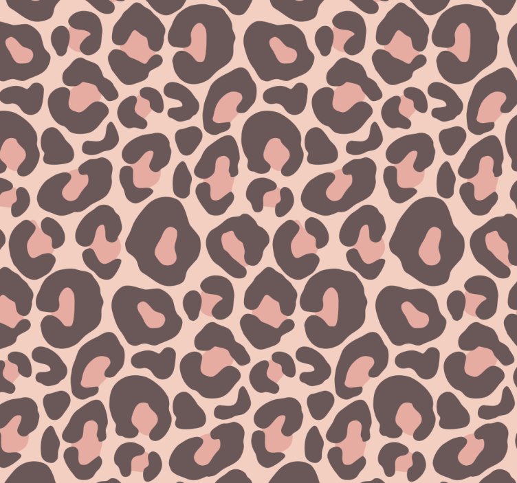 Cortina roller juvenil estampado de leopardo rosa - TenVinilo