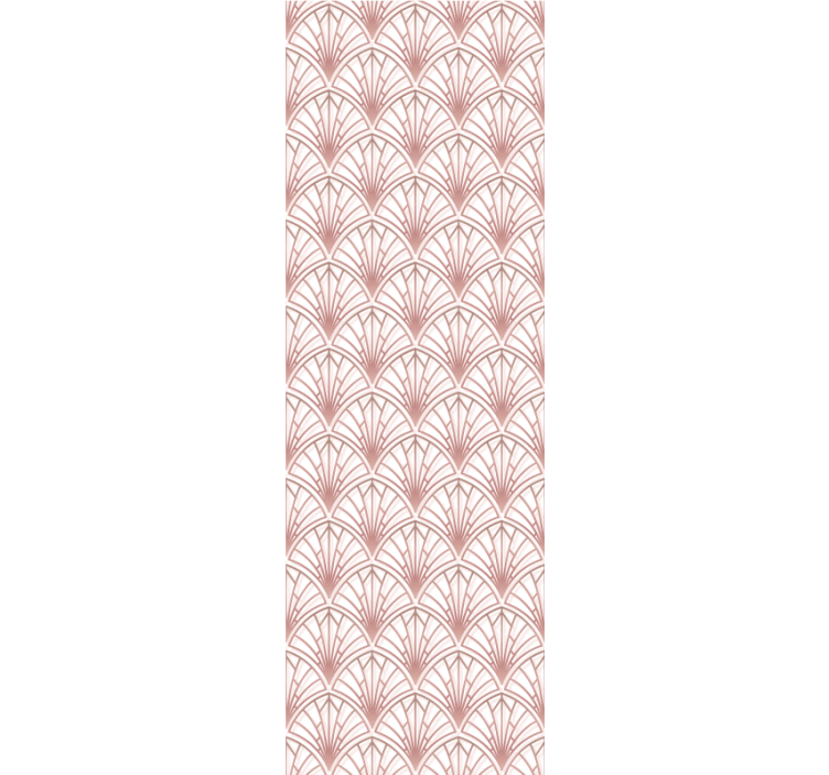 Cortina roller moderno elegantes ventiladores art déco - TenVinilo