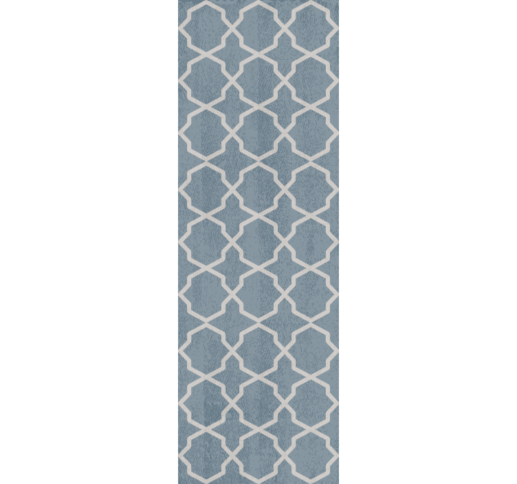 Cortina roller moderno diseño azul elegante - TenVinilo