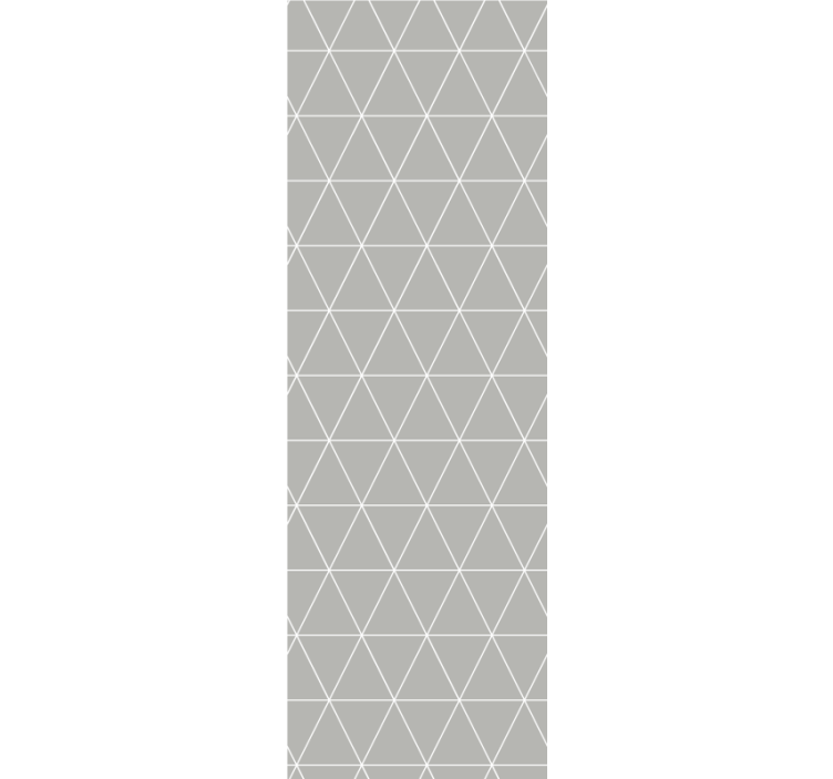 Cortina roller moderno patrón geométrico gris claro - TenVinilo