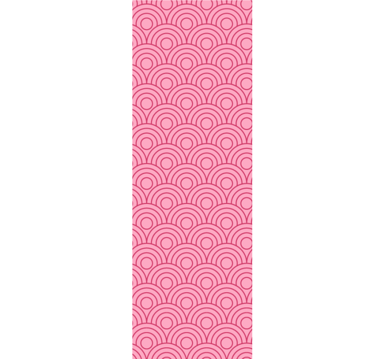 Cortina roller moderno forma rosa clara y oscura - TenVinilo