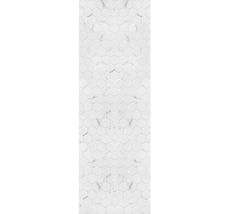 Cortina roller moderno azulejos hexagonales grises - TenVinilo