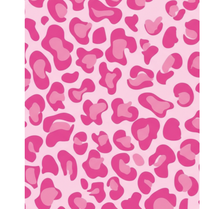 Cortina roller rosa estampado de leopardo rosa - TenVinilo