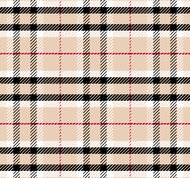 Cortina roller rosa tartán burberry - TenVinilo