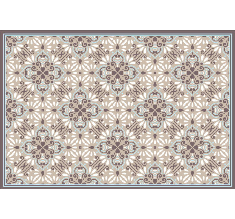 Cortina roller beige mosaico blanco beige - TenVinilo
