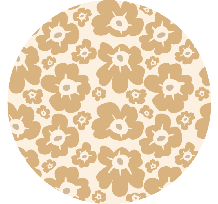 Cortina roller beige amapolas beige - TenVinilo