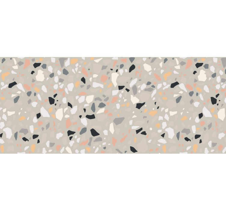 Cortina roller beige beige terrazo - TenVinilo