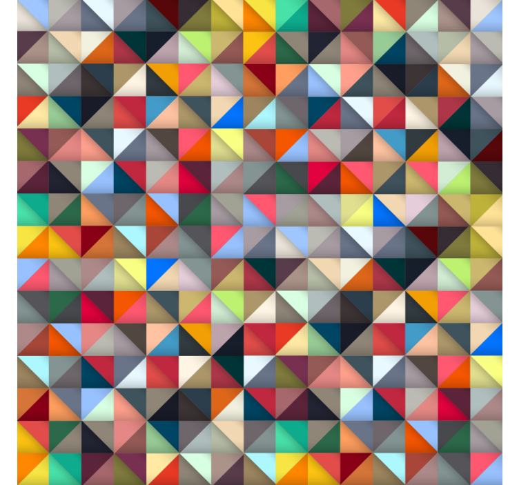 Cortina roller habitación mosaico colorido - TenVinilo