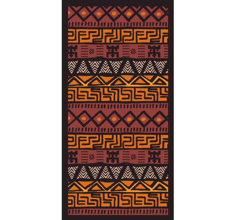 Cortina roller habitación estilo africano - TenVinilo