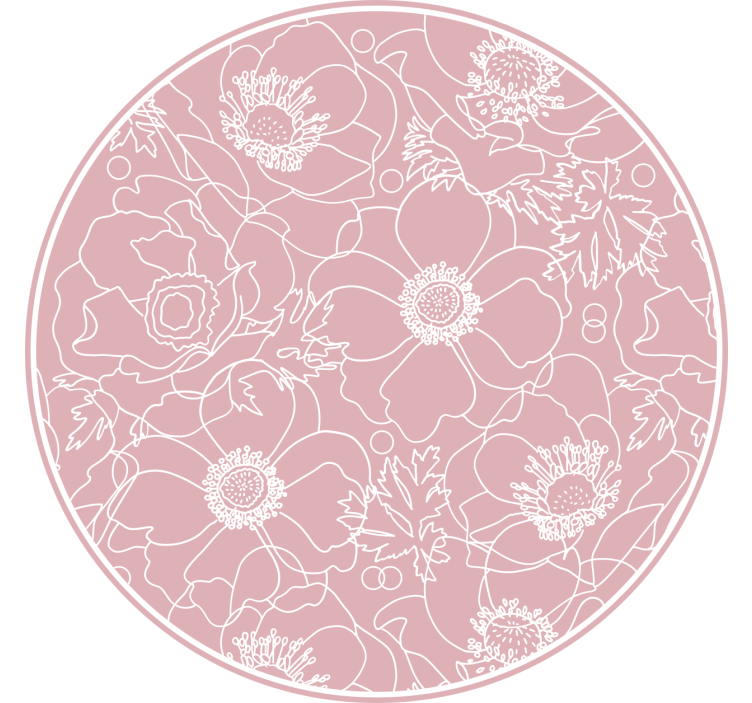 Cortina roller habitación pintura rosa elegante - TenVinilo