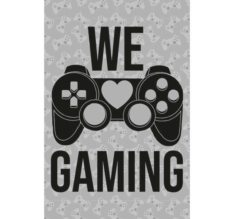 Estor enrollable juvenil frase "We gaming" - TenVinilo