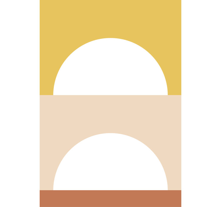 Estor dibujos Dos semicírculos geométricos - TenVinilo