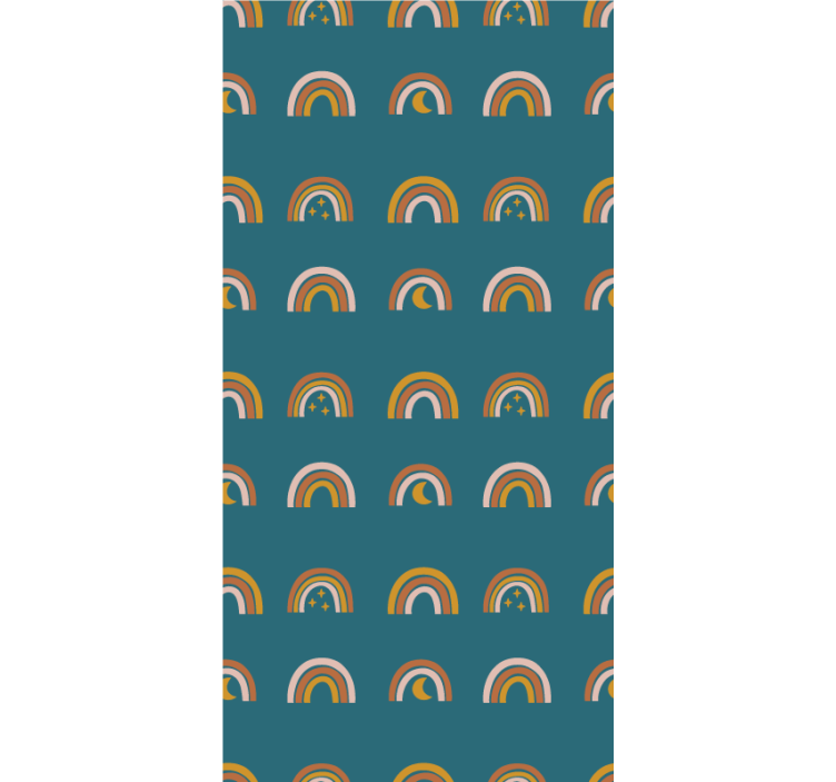 Cortina roller infantil arcoíris y estrellas - TenVinilo