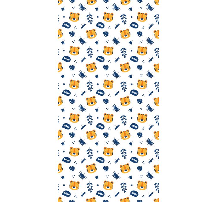 Cortina roller para bebé caras de tigres bebes - TenVinilo
