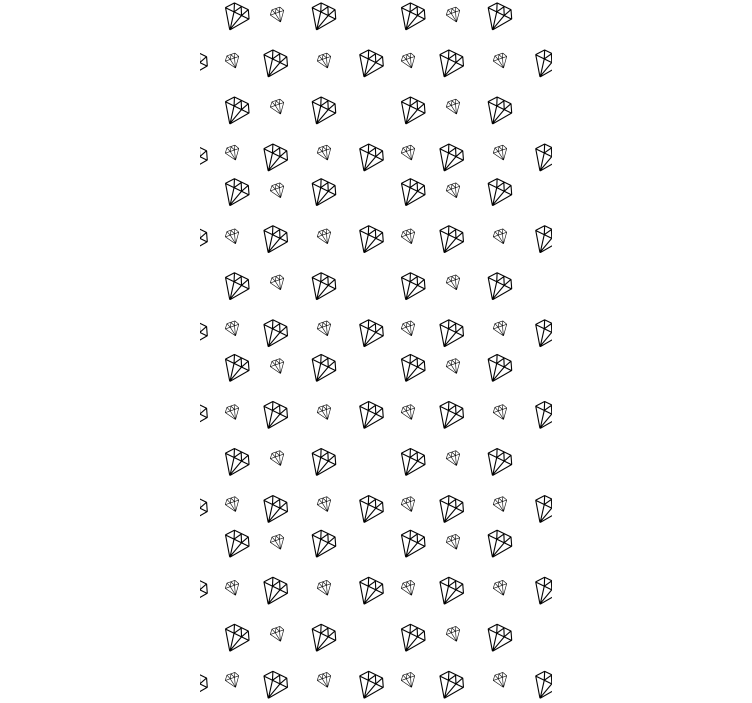 Cortina roller original diamantes blancos y negros - TenVinilo