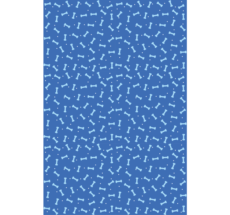 Estor infantil Patrón de hueso de perro azul - TenVinilo