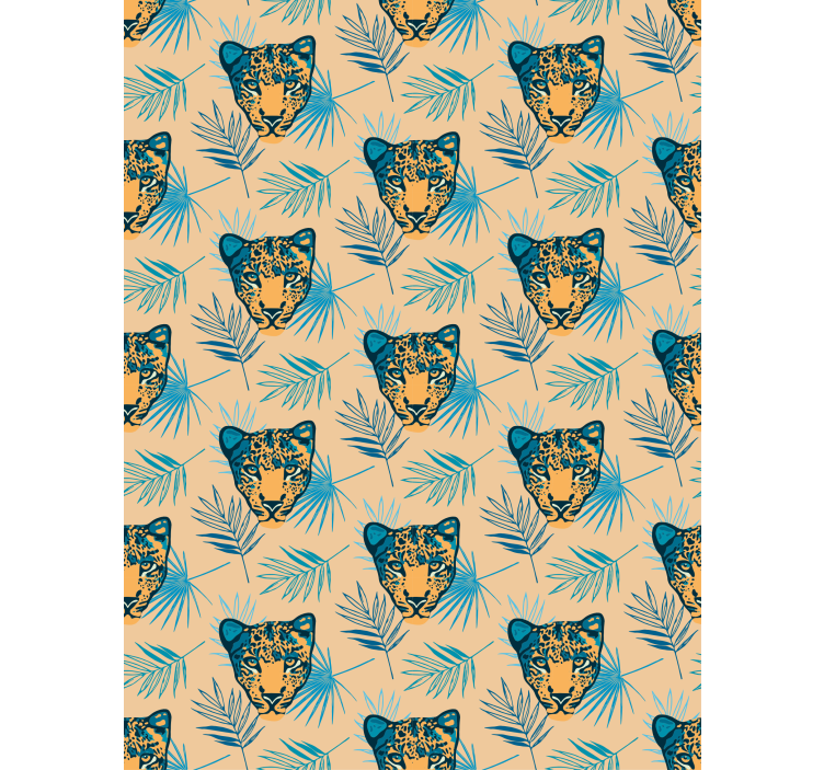 Cortina roller animales patrón de cabeza de leopardo - TenVinilo