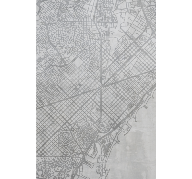Cortina roller mapamundi patrón de mapa de la ciudad - TenVinilo