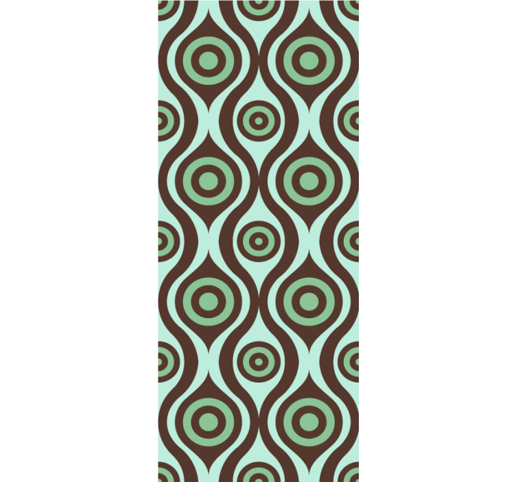 Cortina roller textura patrón circular concéntrico - TenVinilo