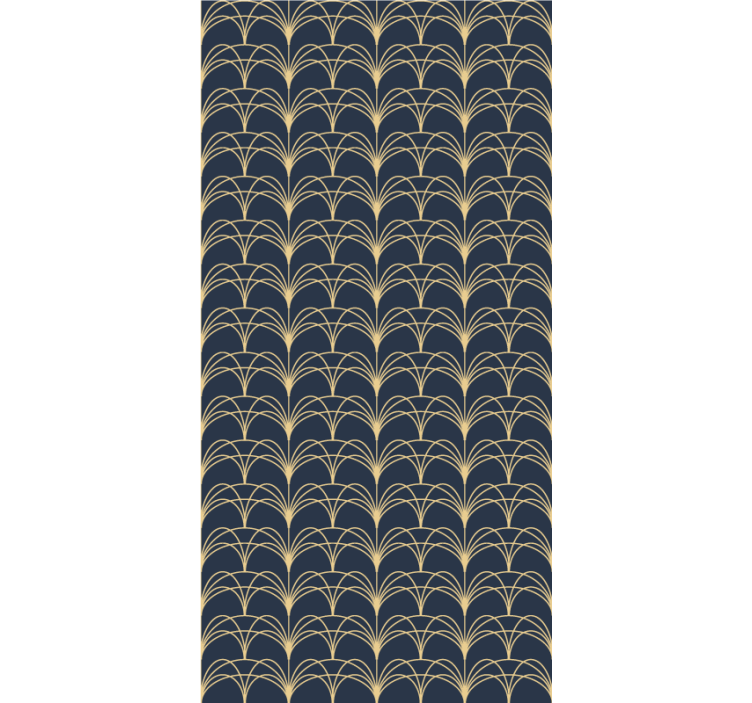 Cortina roller elegante arcos dorados - TenVinilo