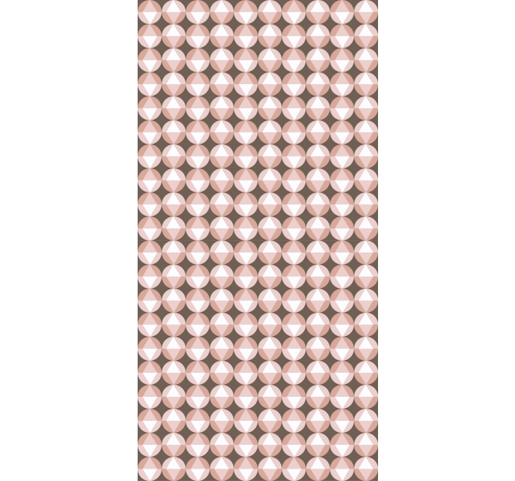 Cortina roller textura configuración de formas geométricas - TenVinilo