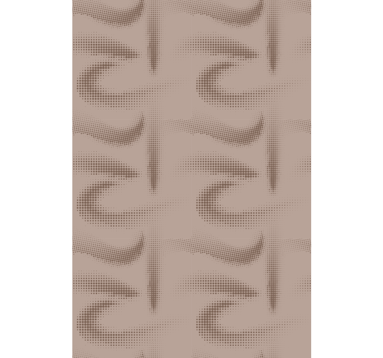 Cortina roller textura patrón curvo marrón - TenVinilo