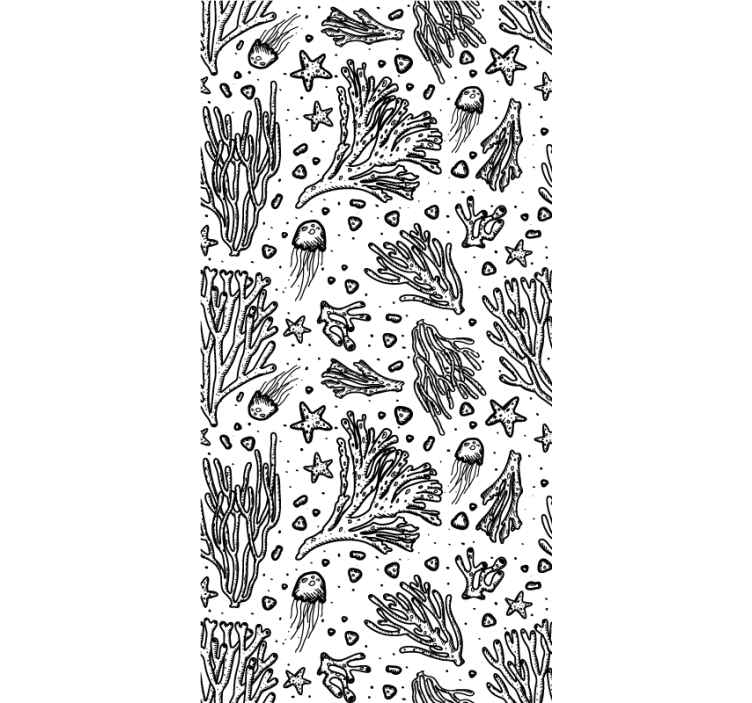Cortina roller animales patrones de vida marina - TenVinilo