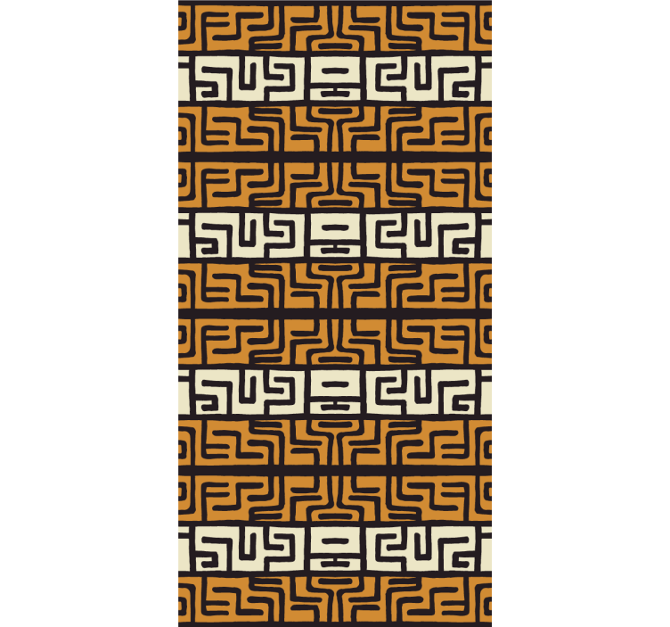 Estor dibujos Patrón abstracto de estilo africano - TenVinilo