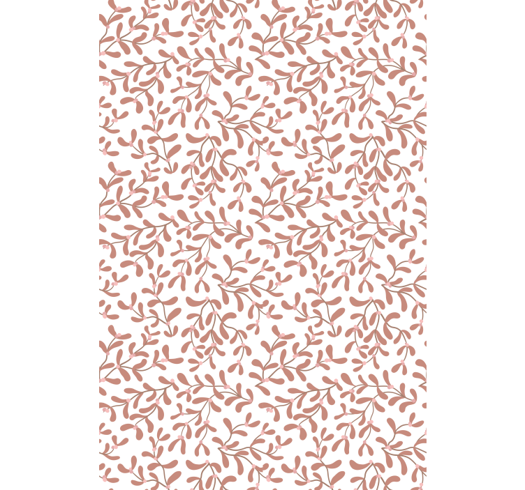 Cortina roller flores sutil motivo de hoja - TenVinilo