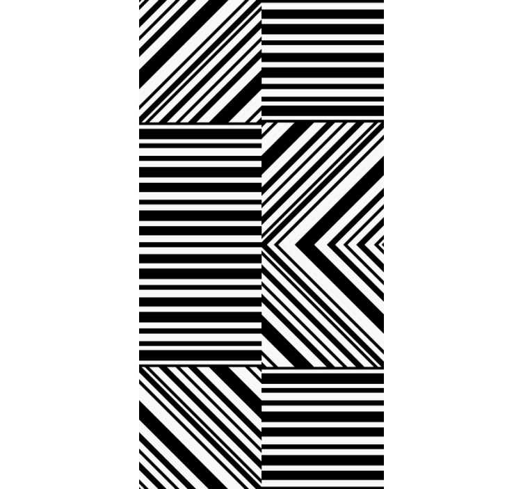 Cortina roller textura patrones geométricos lineales - TenVinilo