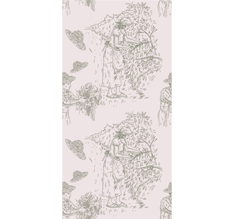 Cortina roller elegante escena de cosecha vintage - TenVinilo